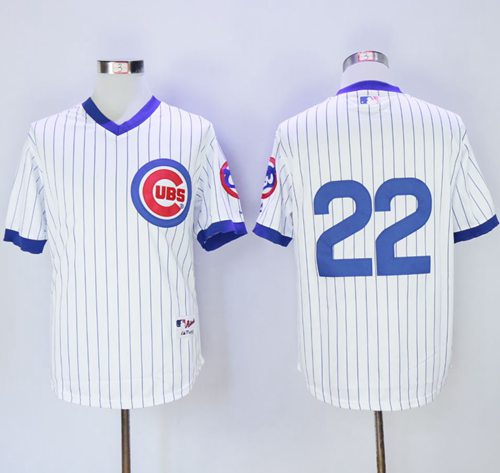 Cubs #22 Jason Heyward White 1988 Turn Back The Clock Stitched MLB Jersey - Click Image to Close